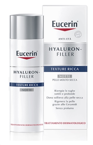 EUCERIN HYALURON+FILLER TEXTURE RICCA NOTTE 50 ML - Farmaunclick.it