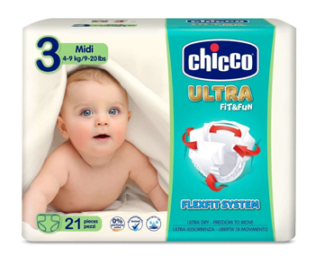 CHICCO PANNOLINO ULTRA CHICCHO MIDI 21 X 10 - Farmaunclick.it