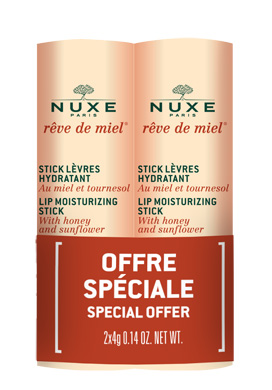 NUXE REVE DE MIEL DUO STICK LEVRES HYDRATANT 2 X 4 G - Farmaunclick.it