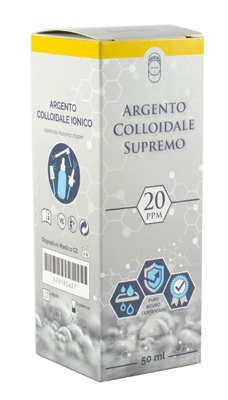 ARGENTO COLLOIDALE SUPREMO 20PPM CERTIFICATO SPRAY CON CONTAGOCCE + EROGATORE NASO + EROGATORE GOLA + EROGATORE PELLE - Farmaunclick.it