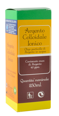 ARGENTO COLLOIDALE IONICO 40PPM CERTIFICATO 250 ML - Farmaunclick.it