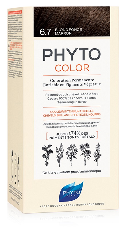 PHYTOCOLOR 6.7 BIONDO SCU TABA 1 LATTE + 1 CREMA + 1 MASCHERA + 1 PAIO DI GUANTI - Farmaunclick.it
