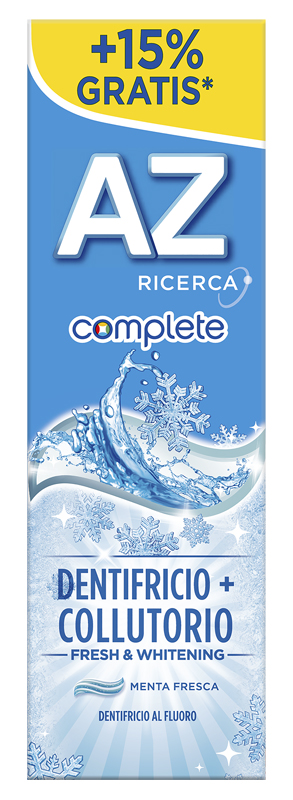 AZ COMPLETE DENTIFRICIO + COLLUTORIO WHITENING 75 ML - Farmaunclick.it