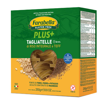 FARABELLA TAGLIATELLE RISO INTEGRALE E TEFF 250 G - Farmaunclick.it