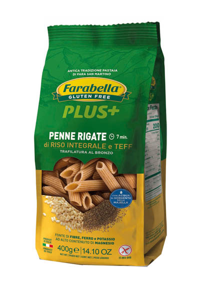 FARABELLA PENNE RISO INTEGRALE E TEFF 400 G - Farmaunclick.it