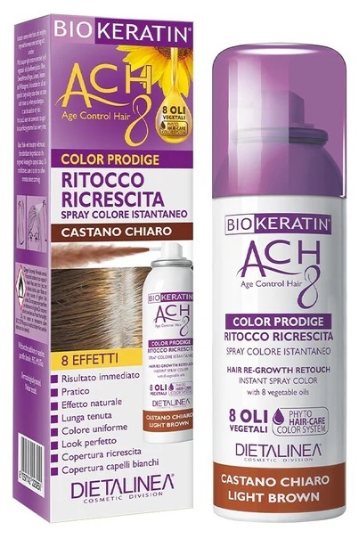 BIOKERATIN ACH8 PRODIGE RITOCCO RICRESCITA CASTANO CHIARO 75 ML DIETALINEA - Farmaunclick.it