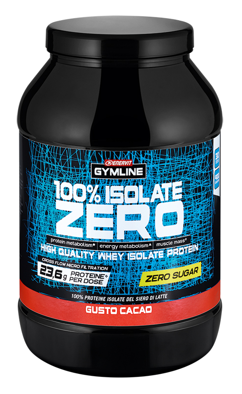 GYMLINE 100% WHEY ISO ZERO CACAO 900 G - Farmaunclick.it
