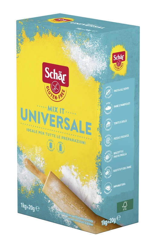 SCHAR MIX IT FARINA UNIVERSALE SENZA LATTOSIO 1 KG + 20 G - Farmaunclick.it
