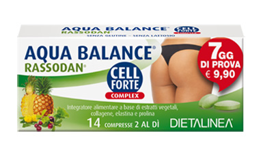 AQUA BALANCE RASSODAN CELL FORTE 7 DAYS 14 COMPRESSE DIETALINEA - Farmaunclick.it