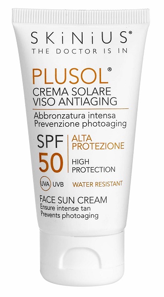 PLUSOL CREMA SOLARE VISO SPF50 50 ML - Farmaunclick.it
