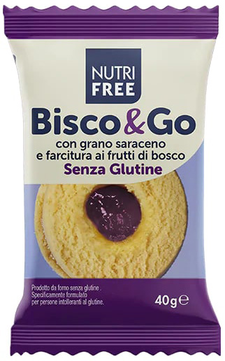 NUTRIFREE BISCO&GO CON GRANO SARACENO E FARCITURA AI FRUTTI DI BOSCO 40 G - Farmaunclick.it