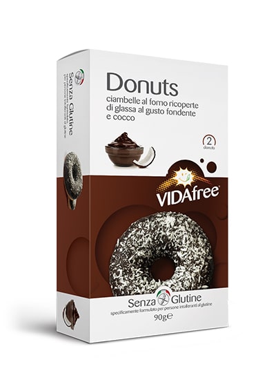 DONUTS GUSTO COCCO CON GLASSA FONDENTE 90 G - Farmaunclick.it