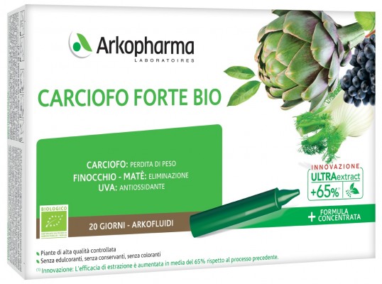 ARKOFLUIDI ULTRA SUONI CARCIOFO FORTE BIO 20 FIALE - Farmaunclick.it