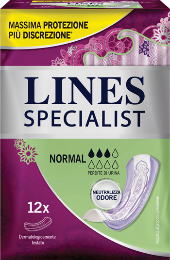 LINES SPECIALIST PANNOLONE NORMAL FARMA 12 PEZZI - Farmaunclick.it