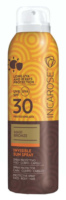 INCAROSE MAXI BRONZE INVISIBLE SUN SPRAY SPF30 150 ML - Farmaunclick.it