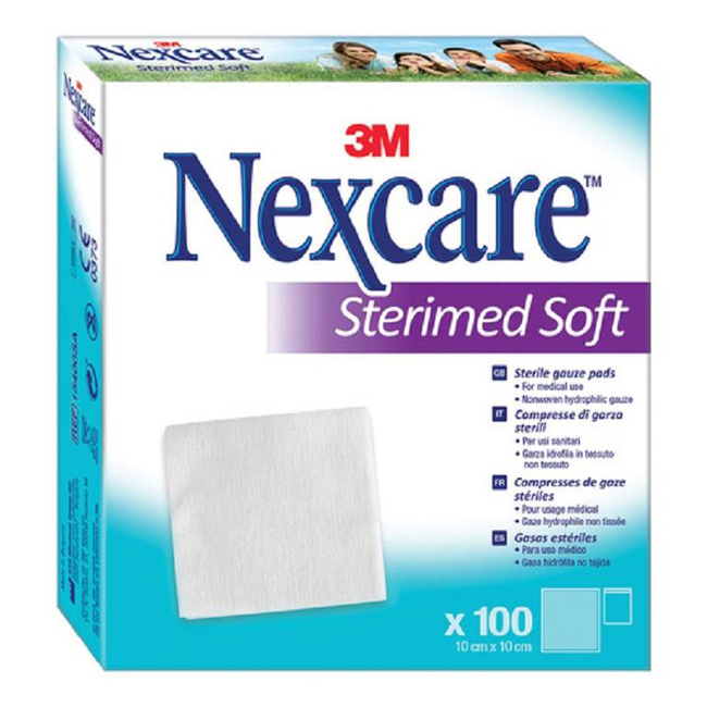 GARZA COMPRESSA STERIMED SOFT IN TESSUTO NON TESSUTO STERILE 10X10CM 100 PEZZI MULTILINGUAL - Farmaunclick.it