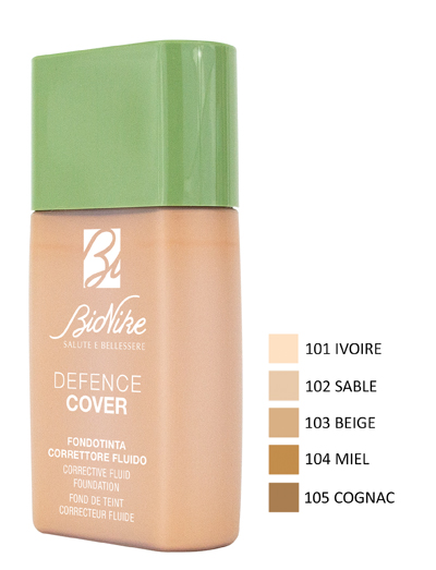 DEFENCE COVER FONDOTINTA CORRETTORE FLUIDO 103 40 ML - Farmaunclick.it