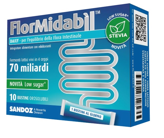FLORMIDABIL DAILY 10 BUSTINE CON STEVIA - Farmaunclick.it