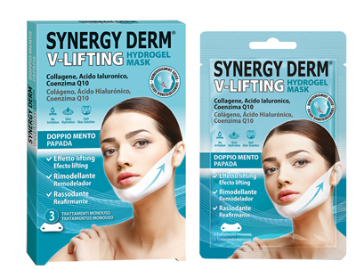 SYNERGY DERM V LIFTING HYDROGEL MASK DOPPIO MENTO - Farmaunclick.it