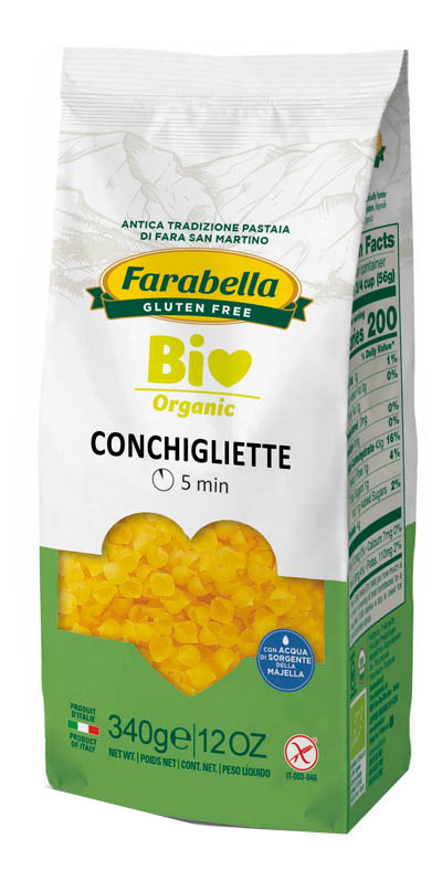 FARABELLA BIO CONCHIGLIETTE MAIS-RISO 340 G - Farmaunclick.it