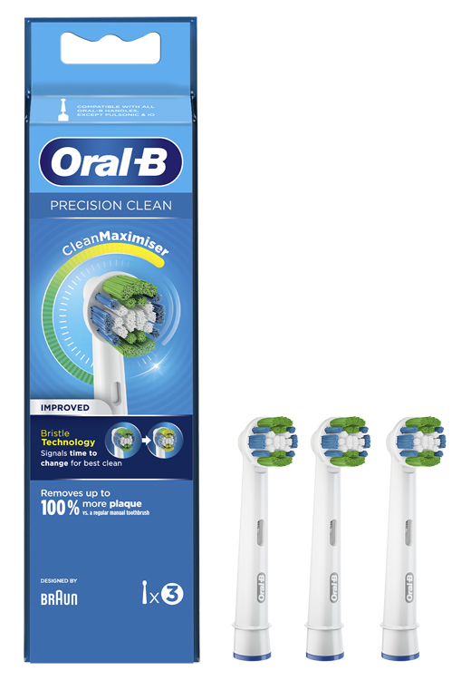 ORALB PRECISION CLEAN EB20 TESTINA PER SPAZZOLINO ELETTRICO 3 PEZZI - Farmaunclick.it
