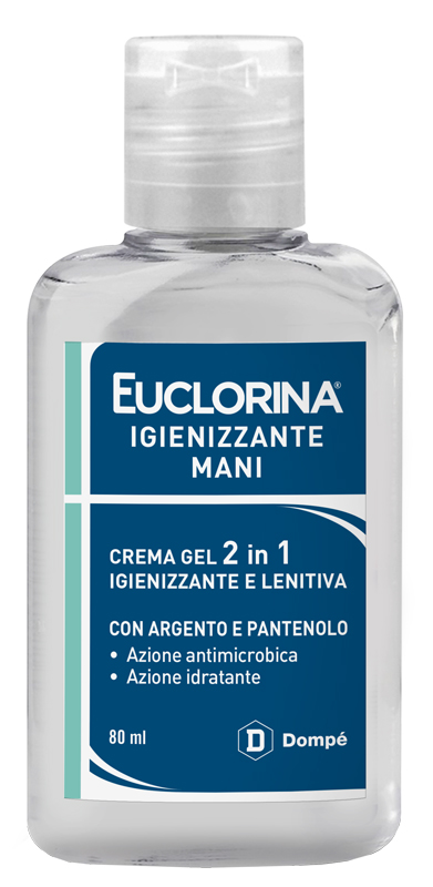 EUCLORINA IGIENIZZANTE MANI CREMA GEL 80 ML - Farmaunclick.it