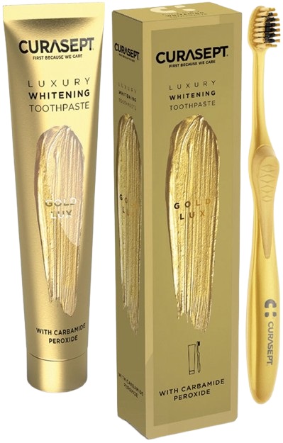 CURASEPT GOLD LUXURY WHITENING DENTIFRICIO 75 ML - Farmaunclick.it