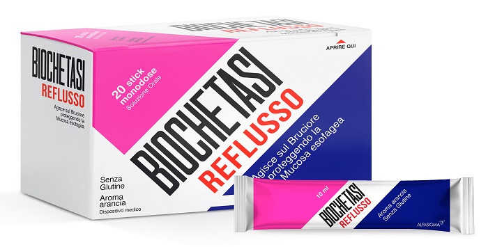 BIOCHETASI REFLUSSO 20 STICK AROMA ARANCIA - Farmaunclick.it