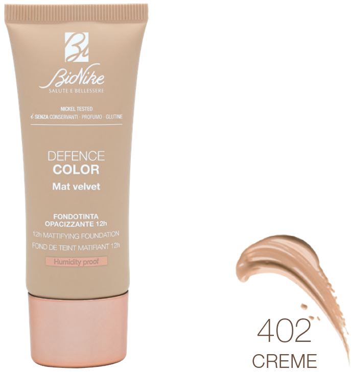 DEFENCE COLOR FONDOTINTA MAT VELVET 402 30 ML - Farmaunclick.it