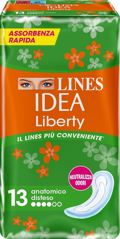 LINES IDEA LIBERTY DWCT ANATOMICI 13 PEZZI - Farmaunclick.it