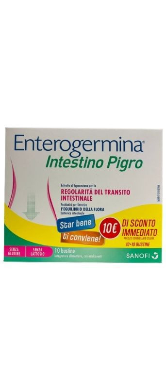 ENTEROGERMINA INTESTINO PIGRO 10 + 10 BUSTINE - Farmaunclick.it