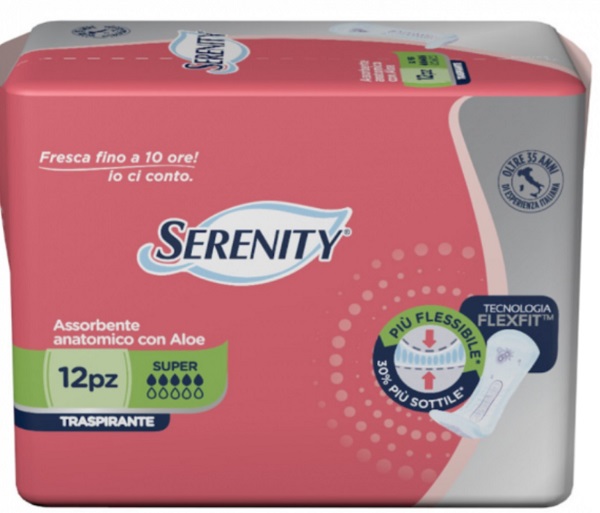 PANNOLONE PER INCONTINENZA SERENITY LIGHT LADY SUPER 12 PEZZI - Farmaunclick.it