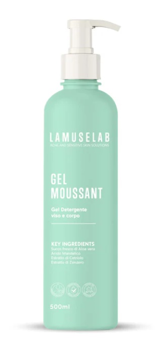 LAMUSELAB GEL MOUSSANT DETERGENTE VISO E CORPO 500 ML - Farmaunclick.it