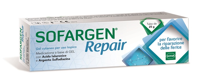 MEDICAZIONE SOFARGEN GEL ACIDO IALURONICO E ARGENTO SULFADIAZINA TUBETTO 25 G - Farmaunclick.it