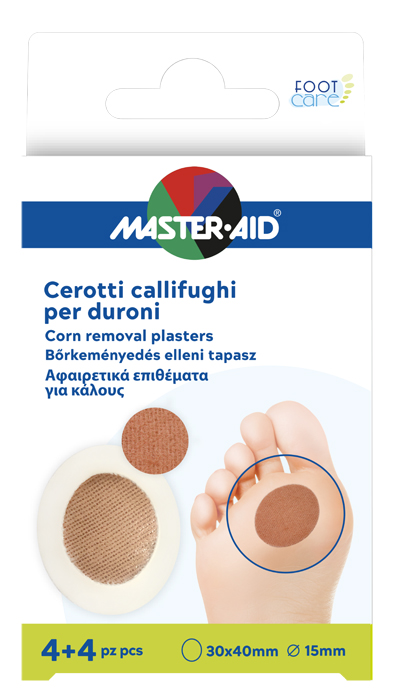 CEROTTO CALLIFUGO MASTER-AID FOOTCARE PER DURONI 4+4 PEZZI B1 - Farmaunclick.it
