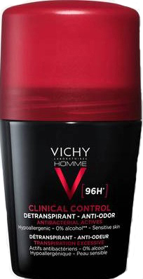 VICHY HOMME DEODORANTE CLINICAL CONTROL 96H ROLL 50 ML - Farmaunclick.it