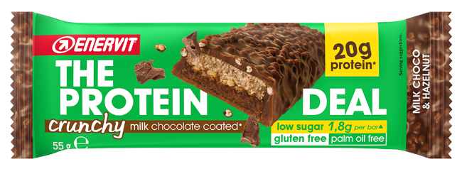 ENERVIT PROTEIN DEAL MILK CHOCO & HAZELNUT 55 G - Farmaunclick.it