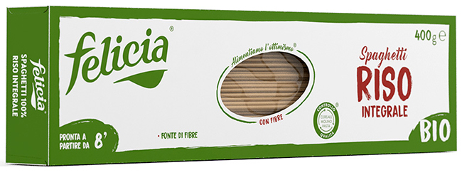 FELICIA BIO RISO INTEGRALE SPAGHETTI 340 G - Farmaunclick.it