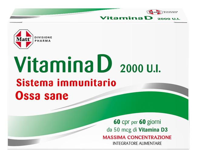 MATT PHARMA VITAMINA D 60 COMPRESSE - Farmaunclick.it