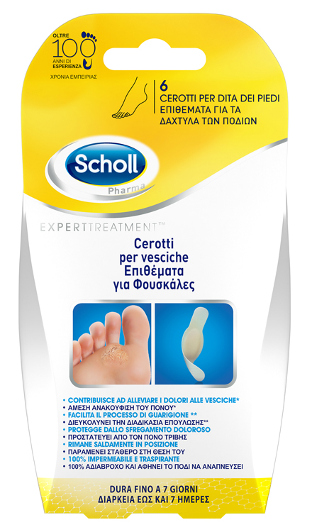 CEROTTO SCHOLL VESCICA DITA PIEDE 6 PEZZI - Farmaunclick.it