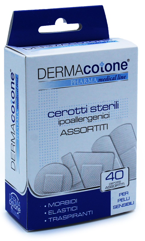 CEROTTO IPOALLERGENICO DERMACOTONE MISURE ASSORTITE 40 PEZZI - Farmaunclick.it