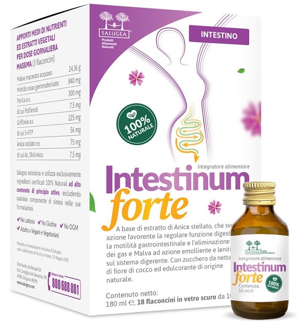 SALUGEA INTESTINUM FORTE 18 FLACONCINI DA 10 ML - Farmaunclick.it
