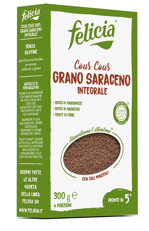 FELICIA COUS COUS GRANO SARACENO INTEGRALE 300 G - Farmaunclick.it