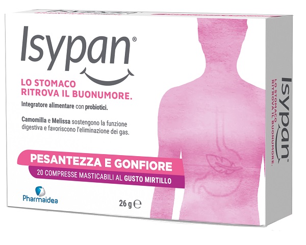 ISYPAN PESANTEZZA GONFIORE 20 COMPRESSE MASTICABILI - Farmaunclick.it