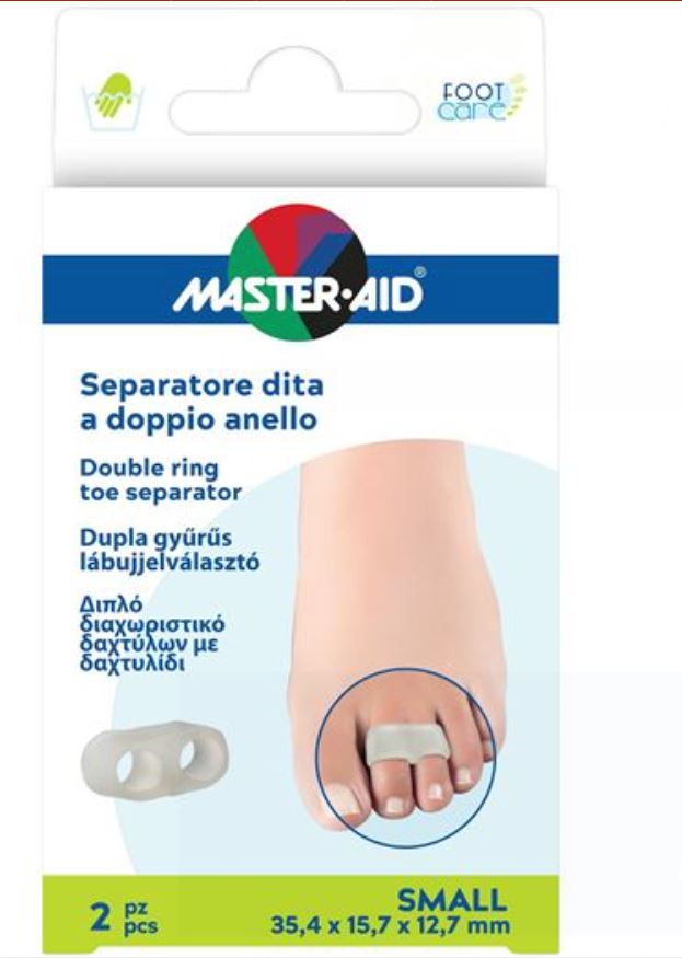 SEPARATORE DITA MASTER-AID FOOTCARE CON ANELLO DOPPIO LARGE 2 PEZZI C11 - Farmaunclick.it