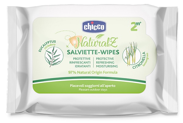 CHICCO ZANZA SALVIETTE NATURALE 20 PEZZI - Farmaunclick.it