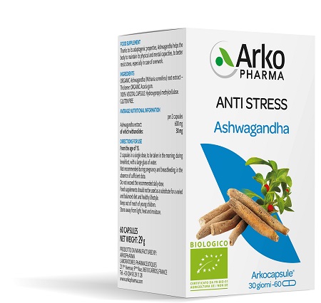 ARKOCPS ASHWAGANDHA BIO 60 CAPSULE - Farmaunclick.it