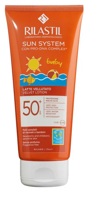 RILASTIL SUN SYSTEM BABY LATTE VELLUTO SPF50+ 250 ML - Farmaunclick.it