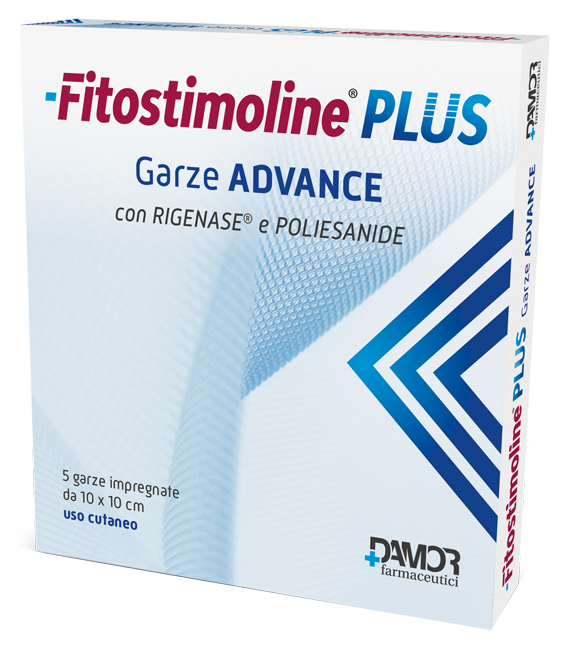 FITOSTIMOLINE PLUS GARZE ADVANCE IMPREGNATE 10X10 CM 5 PEZZI - Farmaunclick.it