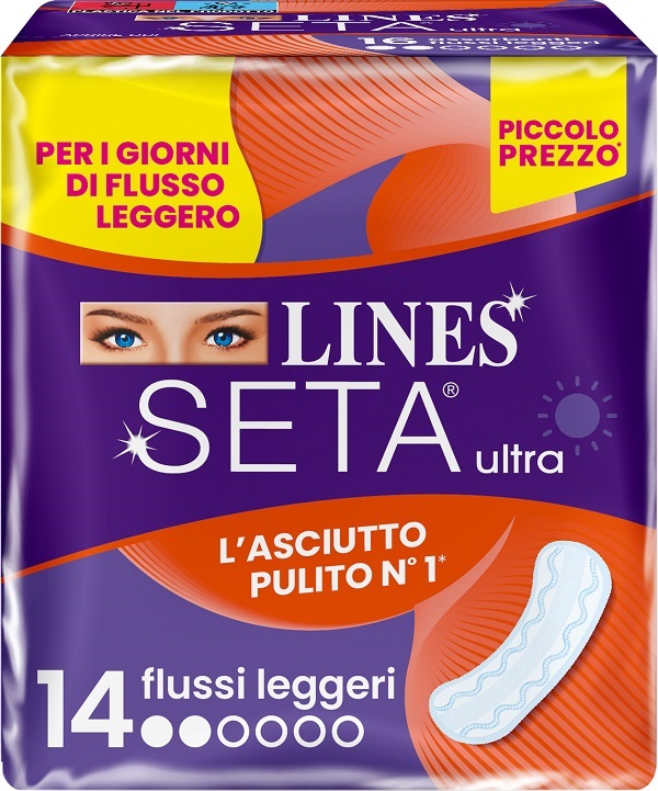 LINES SETA ULTRA ASSORBENTI LEGGERO DWCT 14 PEZZI - Farmaunclick.it